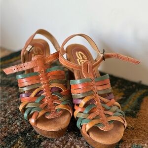 Sbicca Multicolor Strappy Sandals